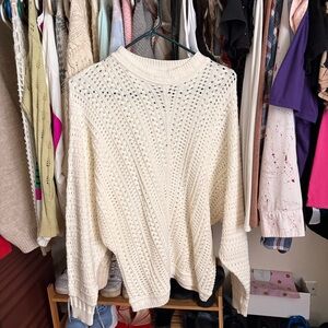 Carol Rose Cream Knit Sweater